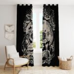 Black-And-White-Skull-Tapestry-Curtain