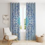 Lotus Tapestry Curtain