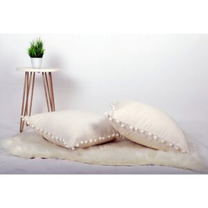 Decorative Solid Thick Cotton Cushion Cover